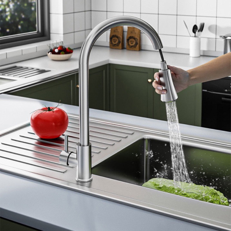Prolunga per Rubinetto Antispruzzo con 9 Snodi per Lavello Cucina e Bagno