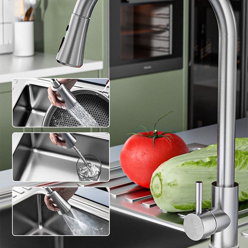 Prolunga per Rubinetto Antispruzzo con 9 Snodi per Lavello Cucina e Bagno
