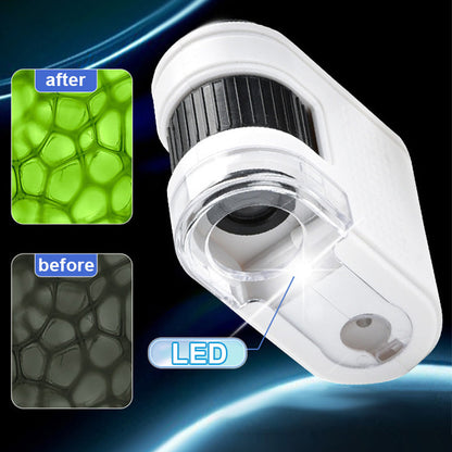 Microscopio tascabile 80X con clip per smartphone