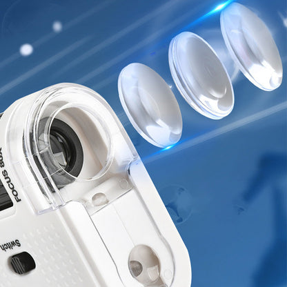Microscopio tascabile 80X con clip per smartphone