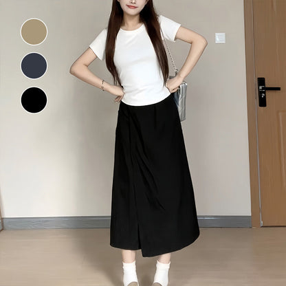 High-Waisted Wide Leg Skirt Pants for Women