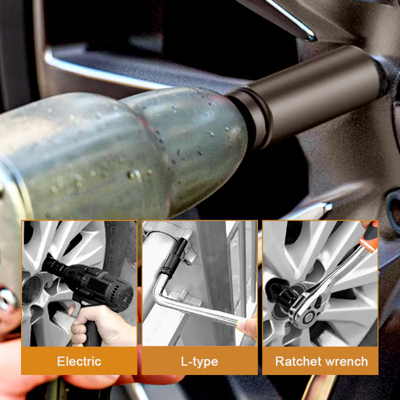 🛠️Set bussole esagonali attacco 1/2"✨Acciaio cromo-vanadio, durezza >60 HRC, antiusura e antiruggine. Misure incise ben leggibili, attacco quadro con foro passante. Dotato di valigetta rigida con doppia chiusura, ideale per avvitatore elettrico✅