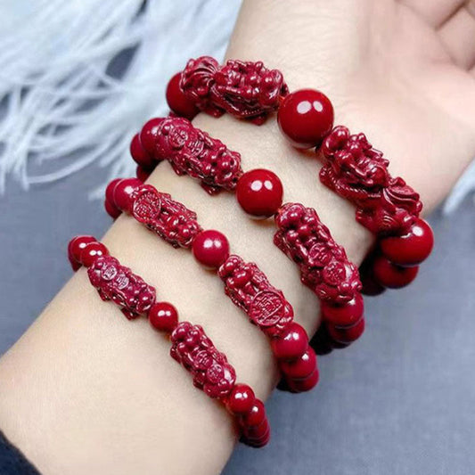 Amulet Prosperity Red Cinnabar Bracelet