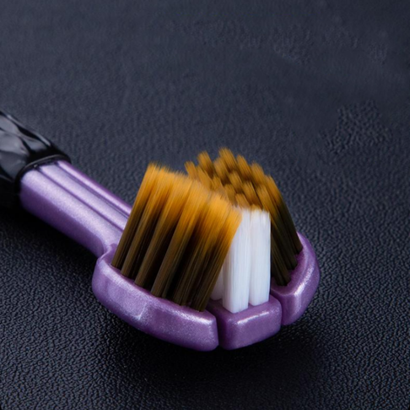 🦷Spazzolino multiangolare a tre testine per garantire la sicurezza della tua igiene oral