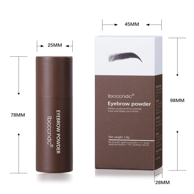 Kit stencil e timbro per sopracciglia