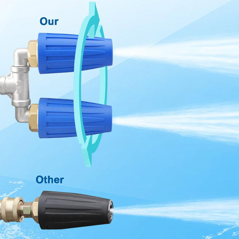 🎯🔥 Offerta speciale: 50% di sconto! 🚿 Ugello turbo in acciaio inossidabile 🌟 – Perfetto per terrazze, automobili e facciate 🏡🚗