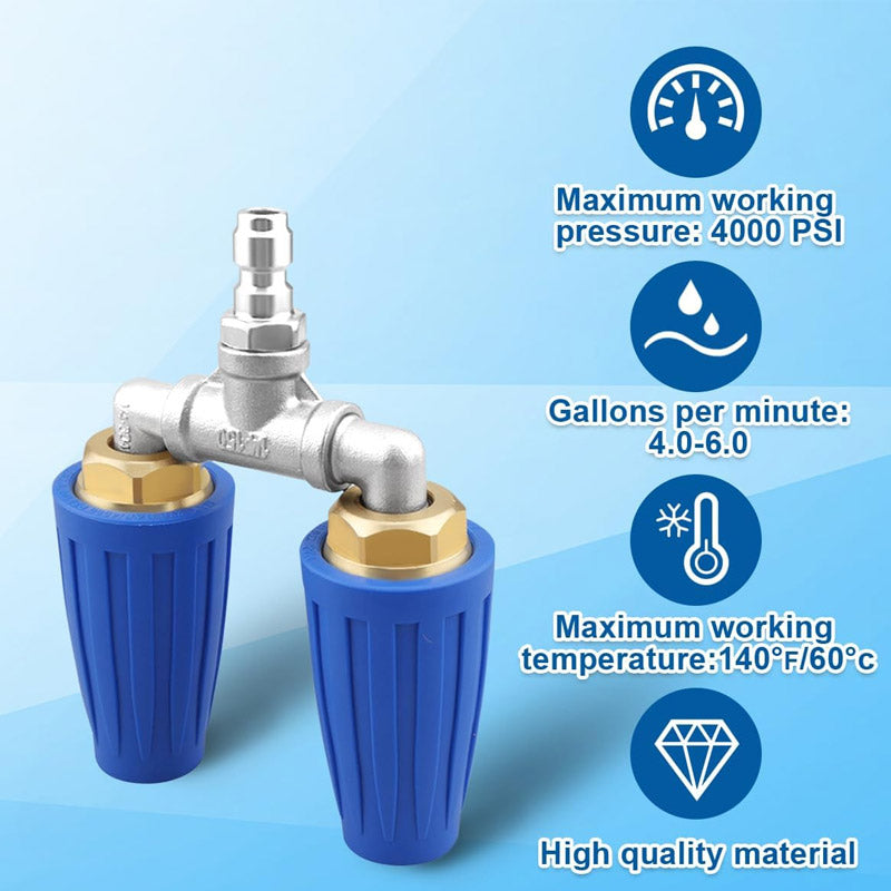 🎯🔥 Offerta speciale: 50% di sconto! 🚿 Ugello turbo in acciaio inossidabile 🌟 – Perfetto per terrazze, automobili e facciate 🏡🚗