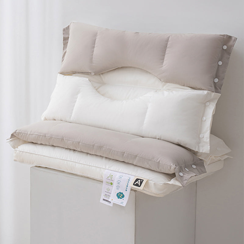 🛏️ SCONTO DEL 49% PER TEMPO LIMITATO! ✨ Cuscino di supporto cervicale a doppia zona morbida e rigida, ergonomico, traspirante e lavabile 😴