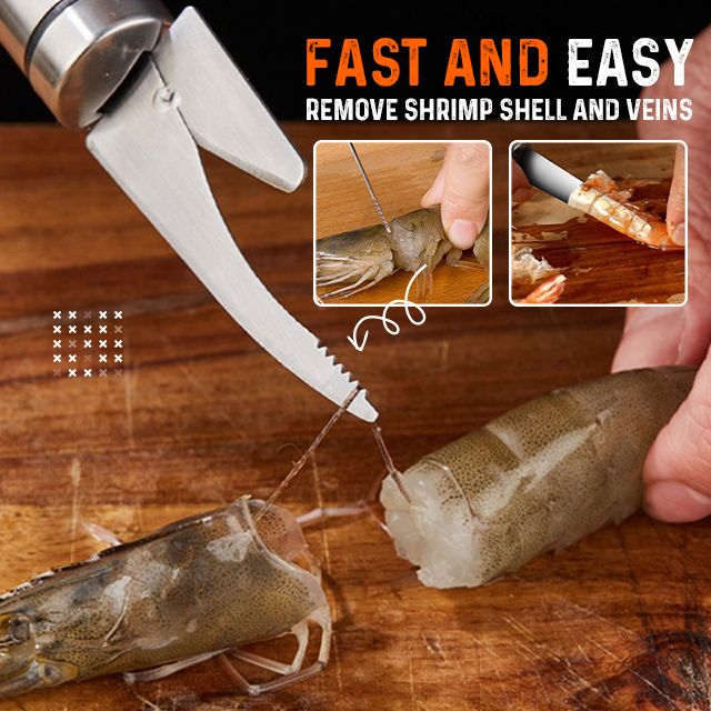 🍤 KÖP 1, FÅ 1 GRATIS ! 🔪 Multifunktionell Räkskalare – Lättanvänd, Effektiv & Tål Diskmaskin ✨