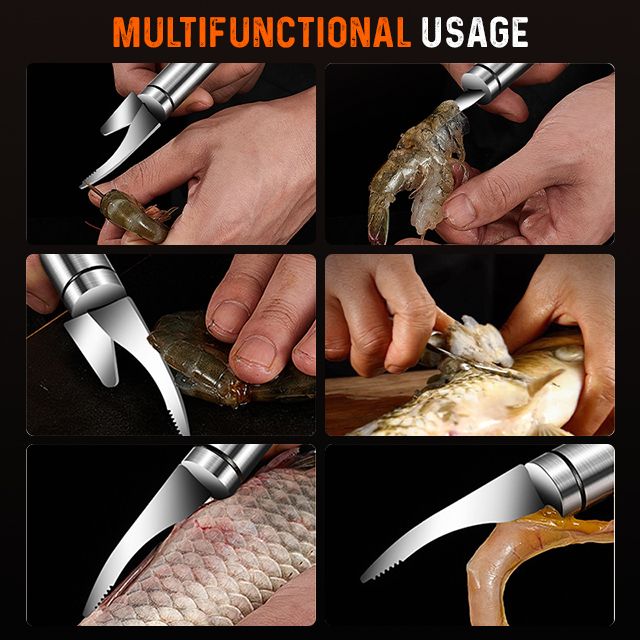 🍤 KÖP 1, FÅ 1 GRATIS ! 🔪 Multifunktionell Räkskalare – Lättanvänd, Effektiv & Tål Diskmaskin ✨
