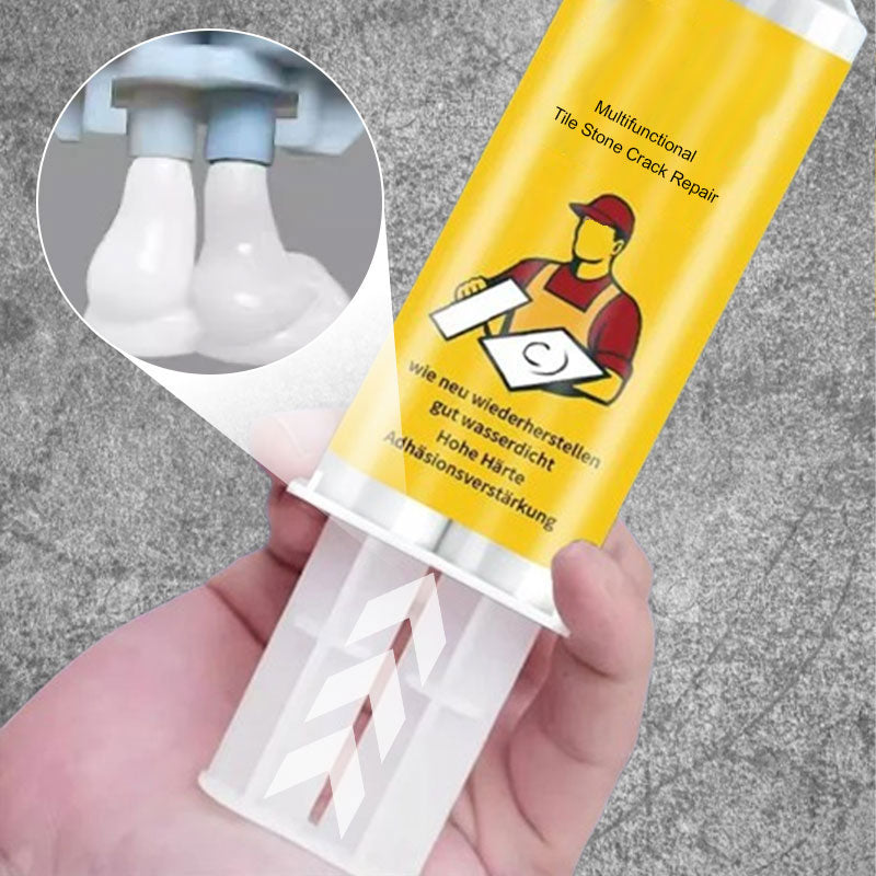 Kit per riparare crepe su piastrelle e pietra, stucco di qualità professionale per sigillare fessure, formula impermeabile e con abbinamento dei colori 🛠️💧