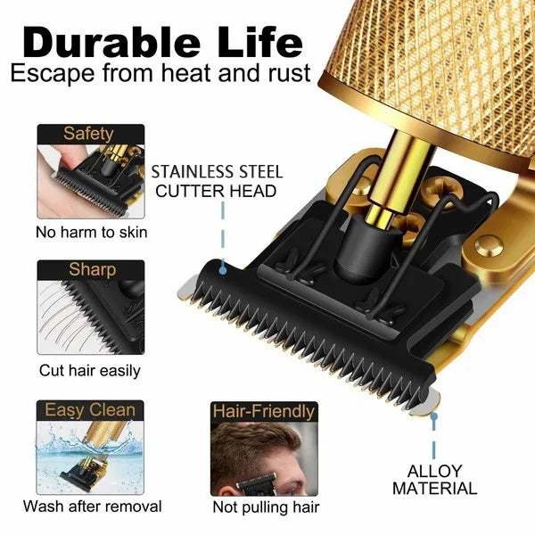 💇‍♂️✨ 50% SCONTO! Tagliacapelli Senza Fili, Senza Spazi – Tagli Precisi, Perfetto per Transizioni & Contorni 🪒