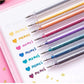 ⏳Ultimo giorno – Prezzo speciale: €19.99!! 💥🎁Set di penne gel glitterate – Scrittura fluida🎨