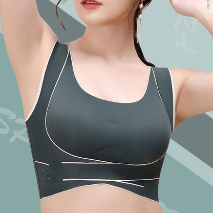 Traceless Front Buckle Crossed Sports Bra