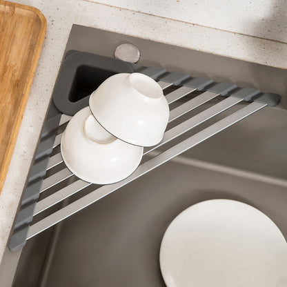 Tappetino Scolapiatti Angolare Multiuso per Lavello Cucina