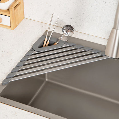 Tappetino Scolapiatti Angolare Multiuso per Lavello Cucina