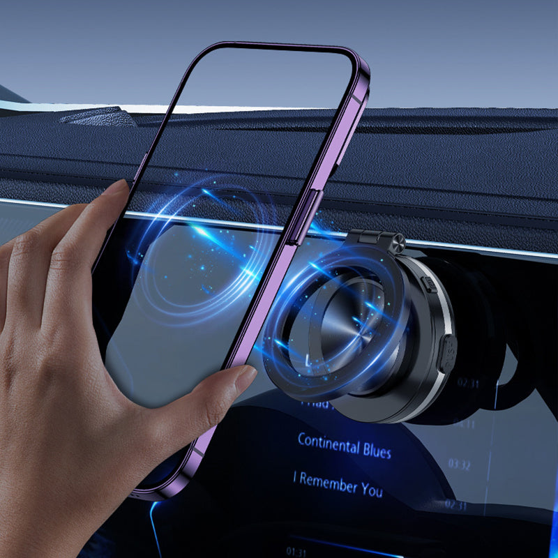 🚗 50% OFF NOW! 🧲 Magnetic Vehicle-Mounted Phone Holder with Vacuum Adsorption – Strong Grip, 360° Rotation & Universal Fit 📱