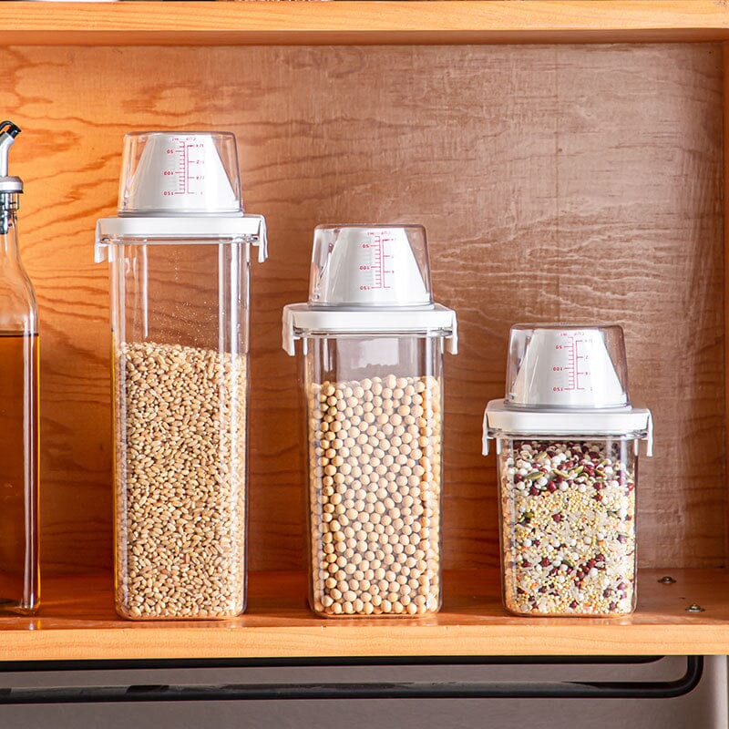 Dispenser per Cereali e Alimenti Secchi | Contenitore Dosatore Salva Freschezza per Cucina