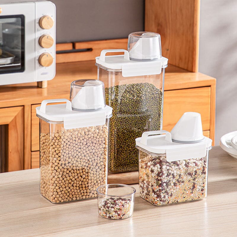 Dispenser per Cereali e Alimenti Secchi | Contenitore Dosatore Salva Freschezza per Cucina