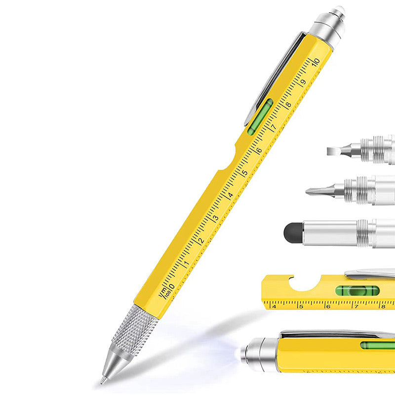 🖊️✨ Penna multifunzione 9 in 1 – Dì Addio a Portare Tanti Attrezzi Separati! 🚫 Ricaricabile con LED, Livella e Cacciaviti, Compatta per Ogni Occasione 🔧