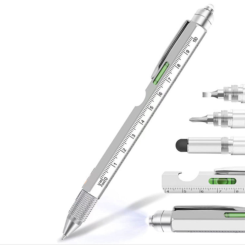 🖊️✨ Penna multifunzione 9 in 1 – Dì Addio a Portare Tanti Attrezzi Separati! 🚫 Ricaricabile con LED, Livella e Cacciaviti, Compatta per Ogni Occasione 🔧