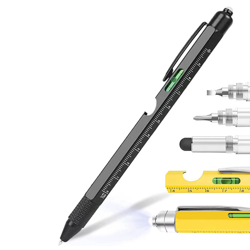 🖊️✨ Penna multifunzione 9 in 1 – Dì Addio a Portare Tanti Attrezzi Separati! 🚫 Ricaricabile con LED, Livella e Cacciaviti, Compatta per Ogni Occasione 🔧