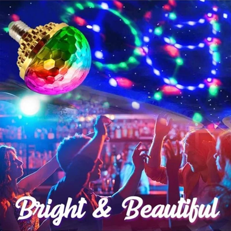 🌈✨ Luce Rotante a Sfera da Discoteca Colorata