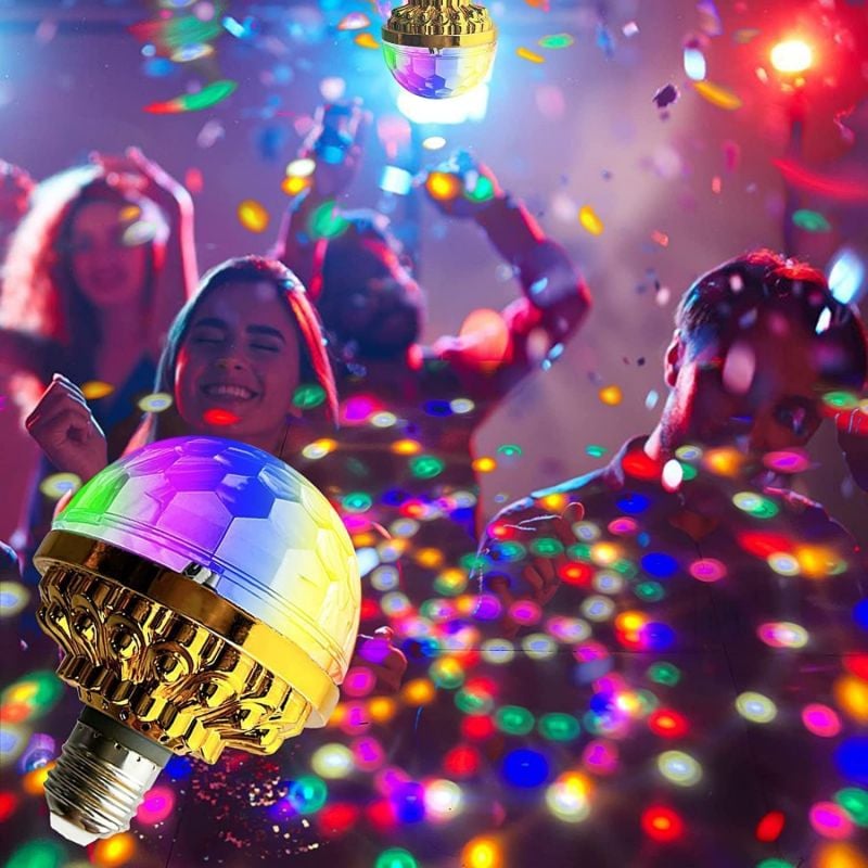 🌈✨ Luce Rotante a Sfera da Discoteca Colorata