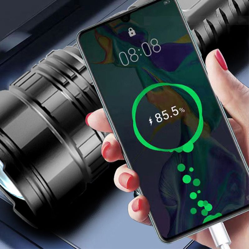 Laser bianco multifunzionale telescopico Zoom Torcia tattica