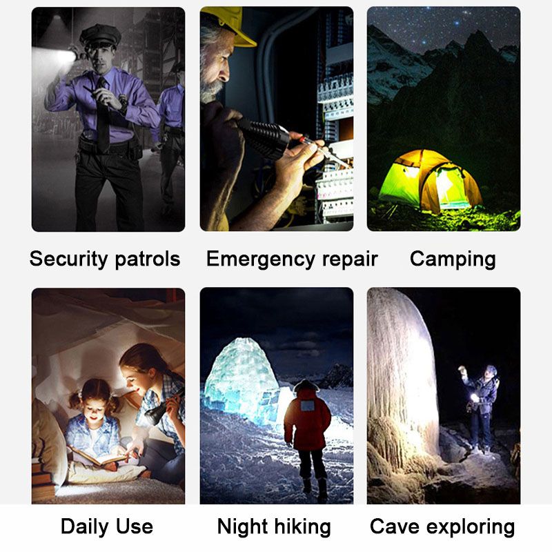 Laser bianco multifunzionale telescopico Zoom Torcia tattica