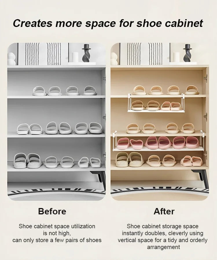 ✨Scarpiera multifunzione agganciabile in acciaio inox👟Ottimizza lo spazio di ingresso, facile da montare senza forare. Robusta e resistente all’umidità, tiene ordinate le scarpe. Ideale per appartamenti piccoli, mantiene l’ingresso pulito e ordinato.