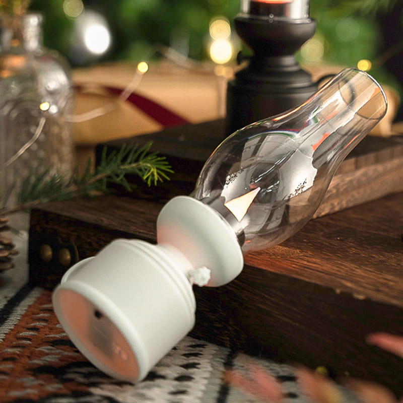 ✨🔥Lampada LED vintage stile lampada a petrolio con fiamma mobile