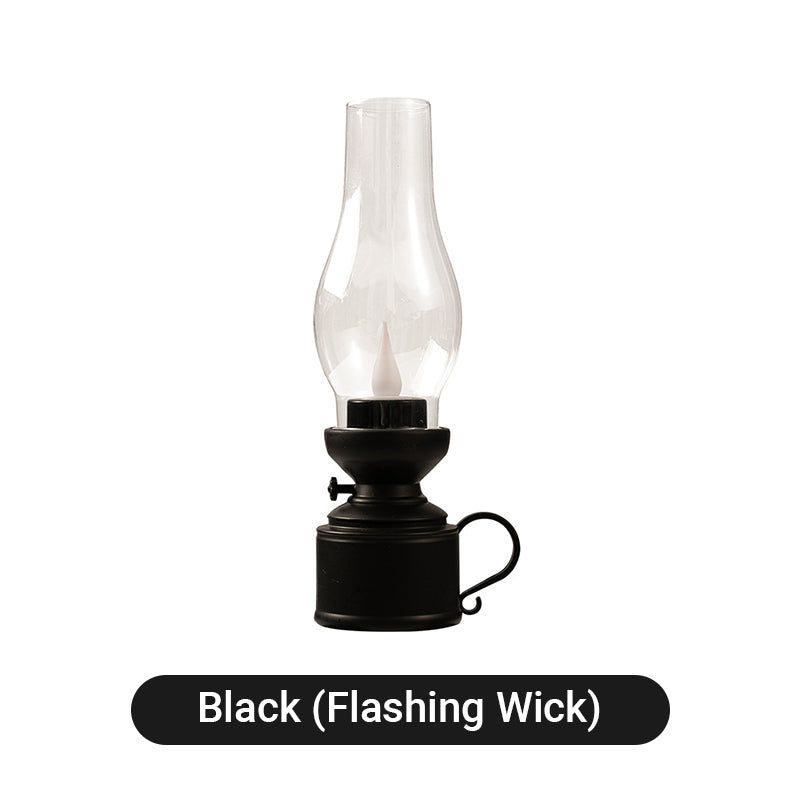 ✨🔥Lampada LED vintage stile lampada a petrolio con fiamma mobile