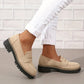 ⏳Offerta di fabbrica ultimo giorno - sconto del 53% 🎁Mocassini da donna comodi con tacco grosso e design slip-on