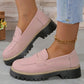 ⏳Offerta di fabbrica ultimo giorno - sconto del 53% 🎁Mocassini da donna comodi con tacco grosso e design slip-on