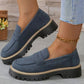 ⏳Offerta di fabbrica ultimo giorno - sconto del 53% 🎁Mocassini da donna comodi con tacco grosso e design slip-on