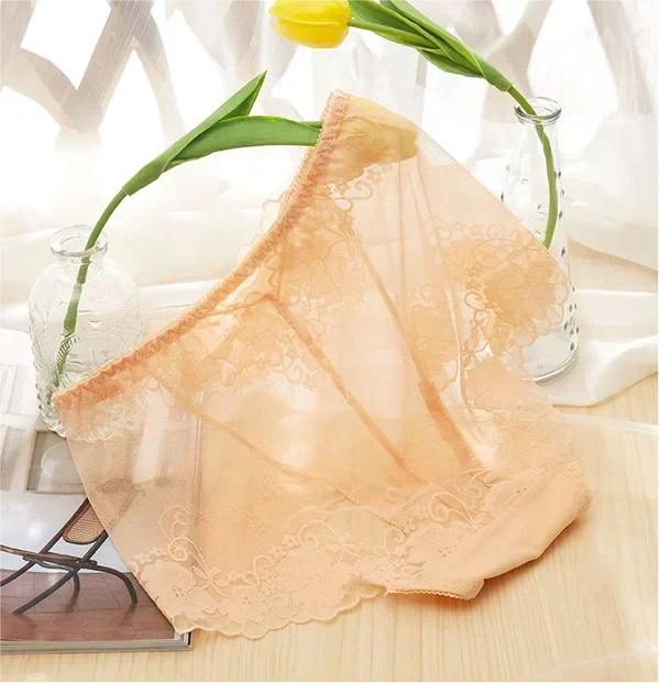 🏆🔥 Compra di più, risparmia di più!😍 💜Mutandine da donna in pizzo di seta fatte a mano
