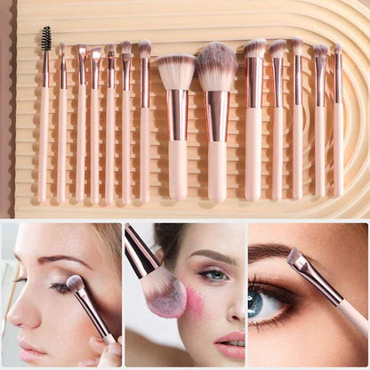 🔥 Big Sale 50% OFF🌈Travel Makeup Brush Set with LED Light Mirror