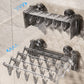 20-Clip Foldable Suction Cup Drying Racks