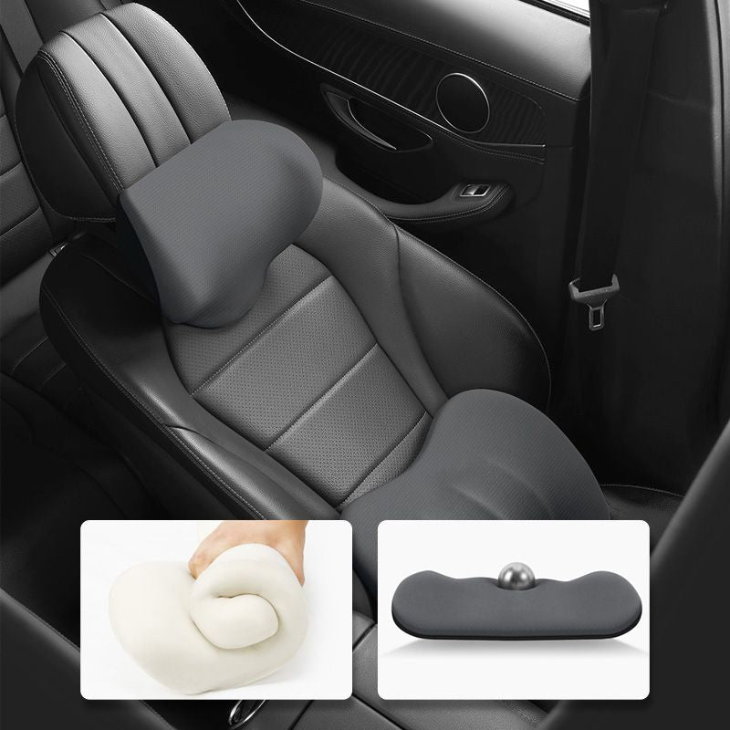 Poggiatesta Ergonomico per Auto e Cuscino Lombare – Comfort e Supporto per Lunghi Viaggi