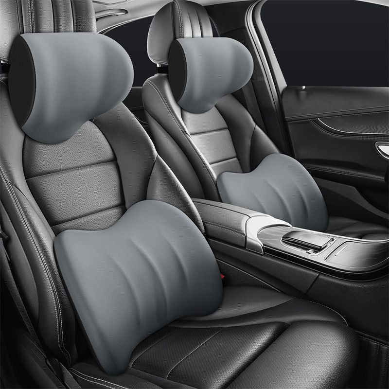 Poggiatesta Ergonomico per Auto e Cuscino Lombare – Comfort e Supporto per Lunghi Viaggi