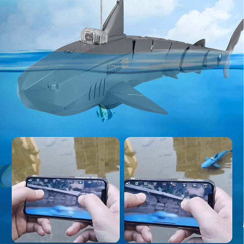 Giocattolo Drone Sottomarino a Forma di Squalo con Telecomando