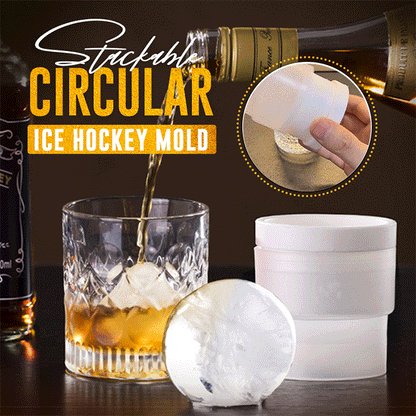 Stampo per Sfere di Ghiaccio per Whiskey e Cocktail - Silicone Alimentare Impilabile
