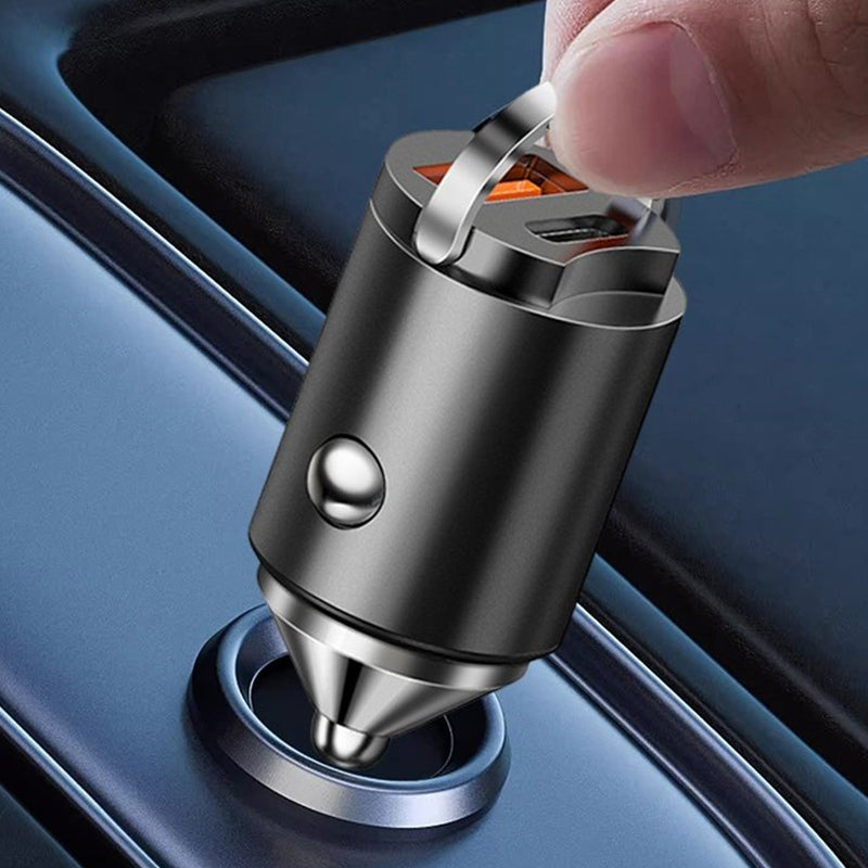 🚗GRANDE SALDI - SCONTO DEL 60%🔥Caricabatterie per auto ultraveloce - Ricarica rapida PD e QC a doppia porta