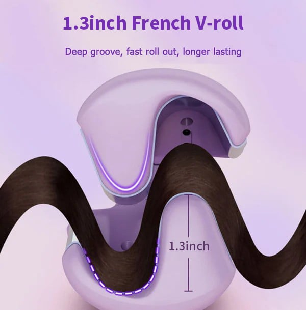✨【Solo per poco tempo: 50% di sconto!】Arricciacapelli romantico per boccoli effetto egg roll alla francese