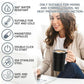 Set Tazza da Caffè Ricaricabile con Mescolamento Automatico Magnetico
