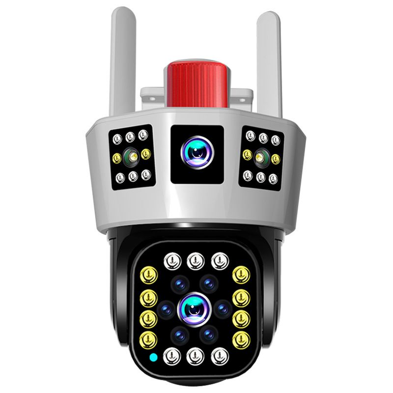 2026🔥360° Telecamera di sorveglianza solare intelligente con monitoraggio a tre schermi✨