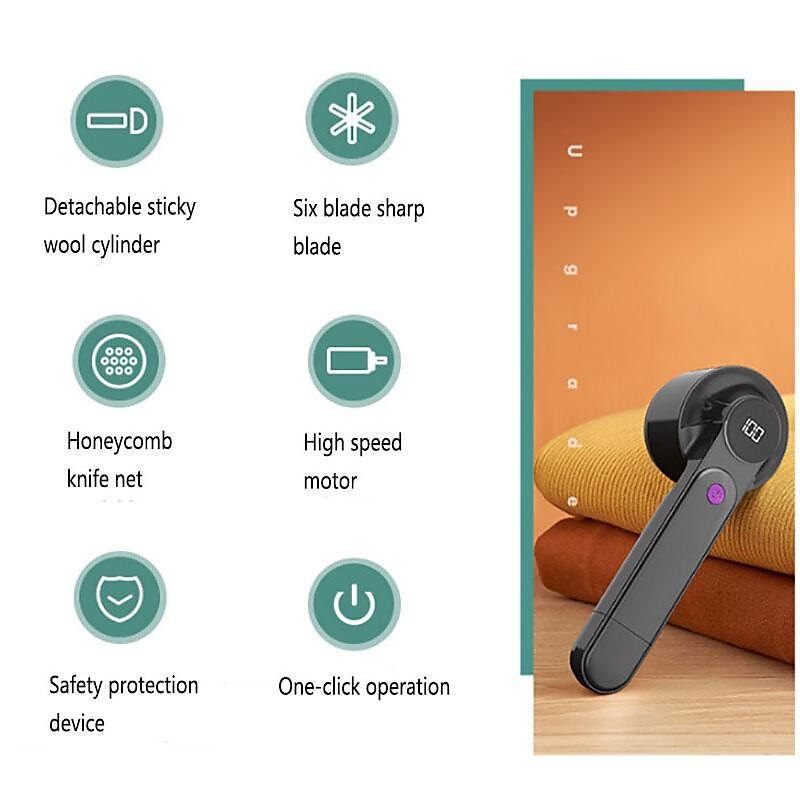 Levatore elettrico di pelucchi 2 in 1