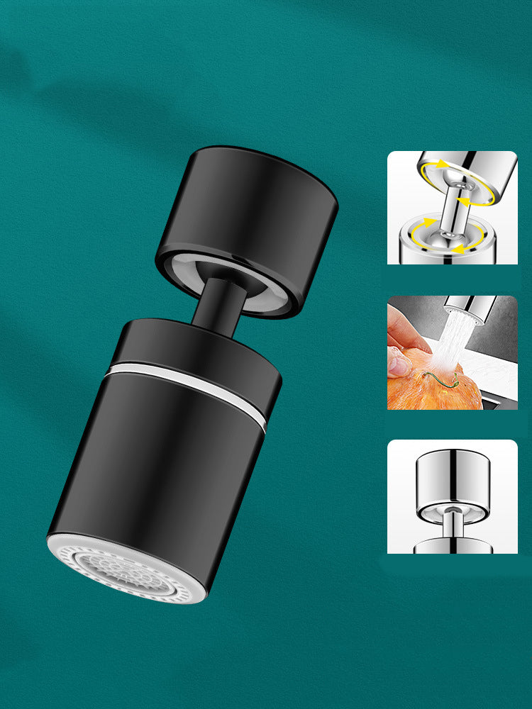 Aeratore per lavello da cucina girevole a 360° - Rubinetto con doccetta a doppia funzione e doppio getto