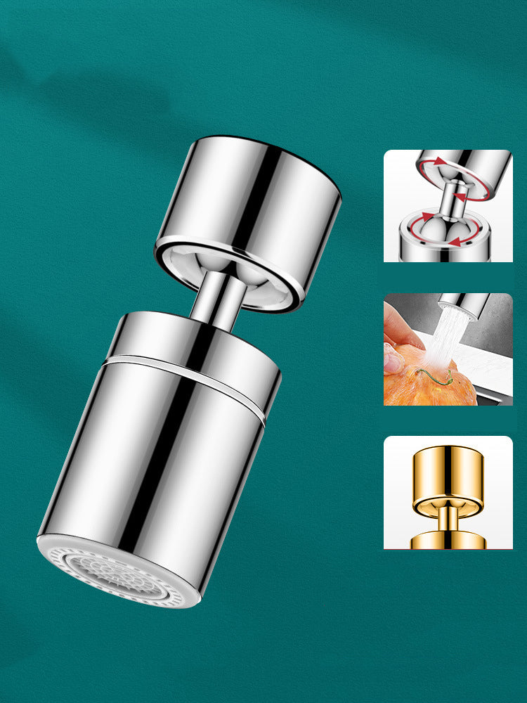 Aeratore per lavello da cucina girevole a 360° - Rubinetto con doccetta a doppia funzione e doppio getto